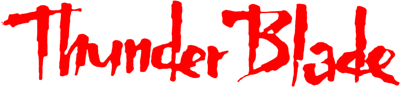 Thunder Blade logo for Sega Master System
